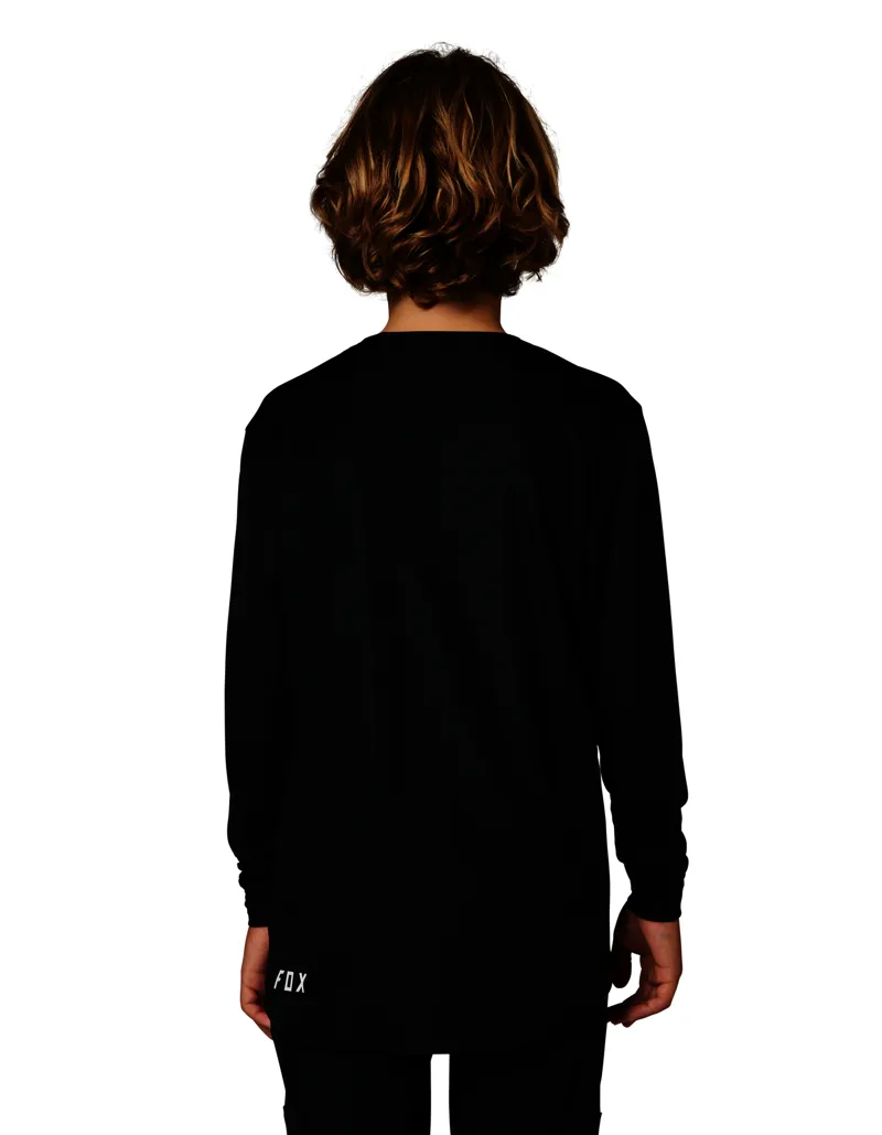Fox Ranger Long Sleeve Youth MTB Jersey in Black-2