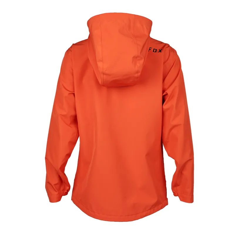 Fox Youth Ranger 2.5 Layer Waterproof MTB Jacket in Orange Flamee -1