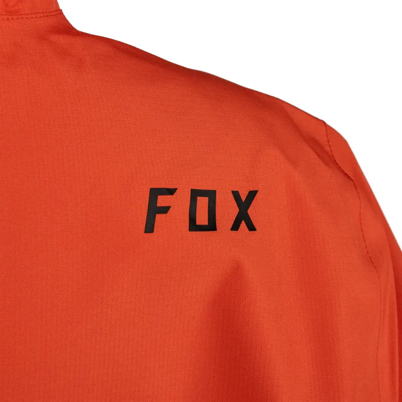 Fox Youth Ranger 2.5 Layer Waterproof MTB Jacket in Orange Flamee -4