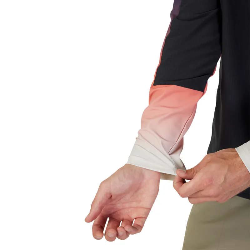 Fox Defend Thermal Long Sleeve Jersey Lunar in Black-4