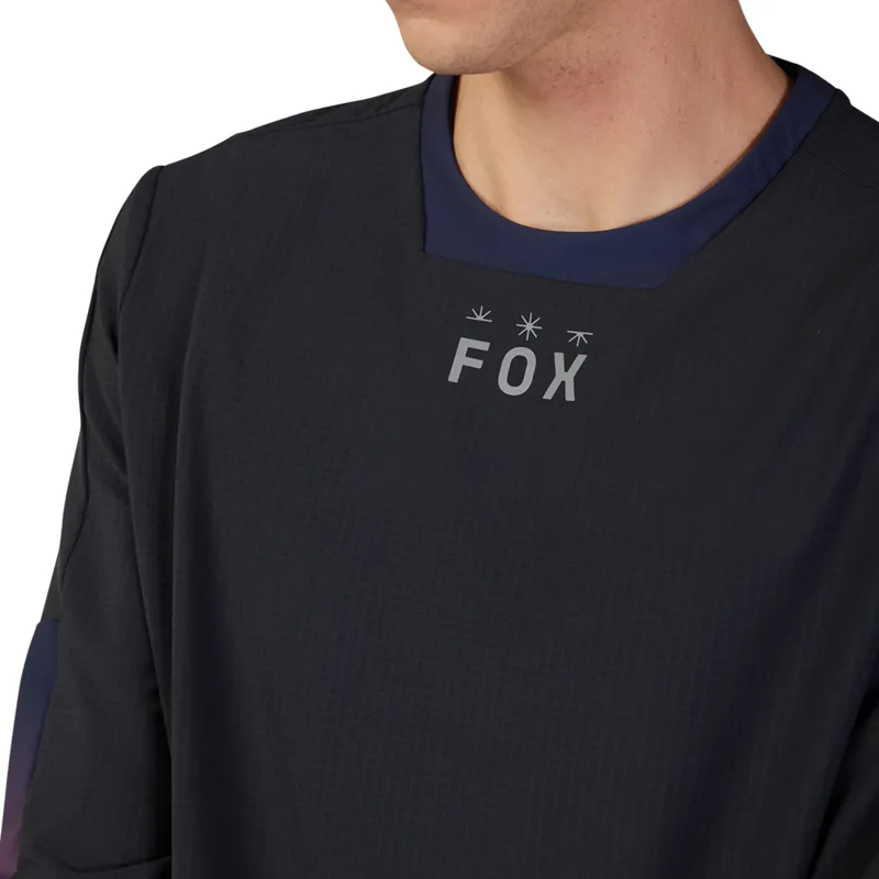 Fox Defend Thermal Long Sleeve Jersey Lunar in Black-5