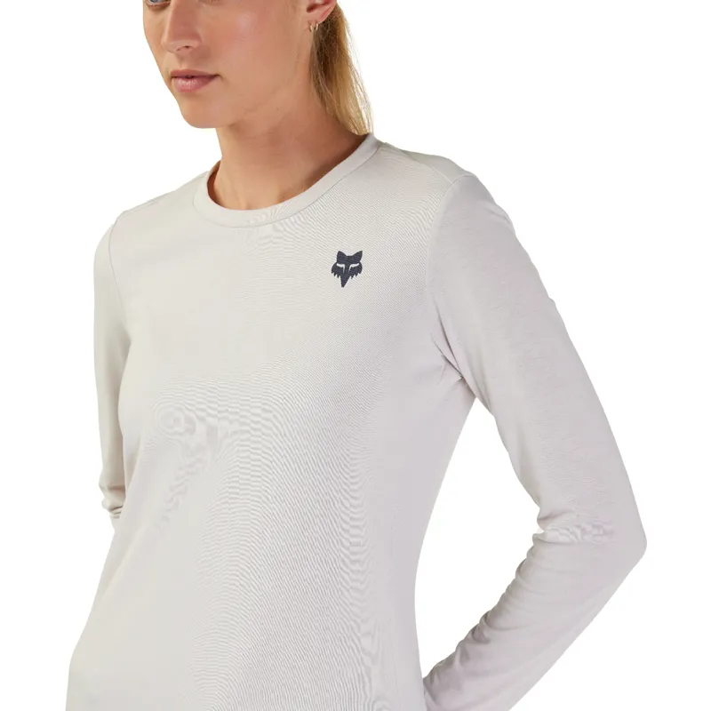 Fox Womens Ranger DriRelease MID Long Sleeve Jersey in Vin White-4