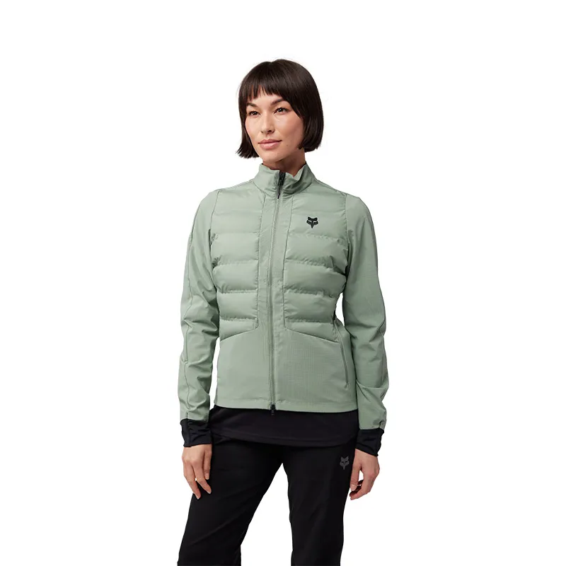 Fox Womens Flexair Fire Hybrid Thermal Jacket in Moss