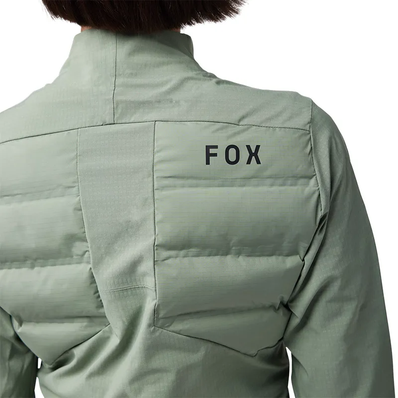 Fox Womens Flexair Fire Hybrid Thermal Jacket in Moss-2