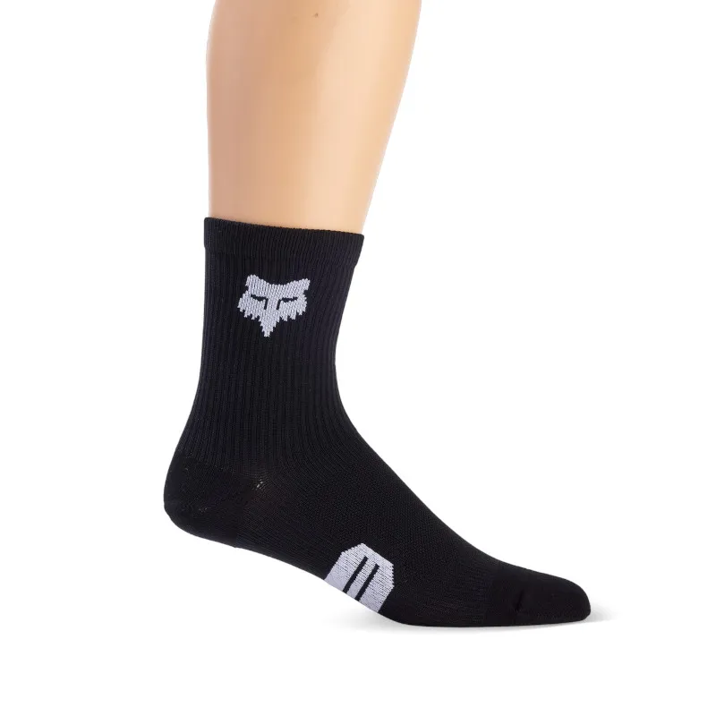 Fox 6 Ranger Sock - Casual or Riding Sock in Black