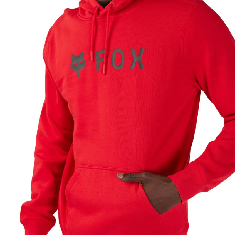 Fox Absolute Fleece Casual Pullover Hoodie in Flame Red-4