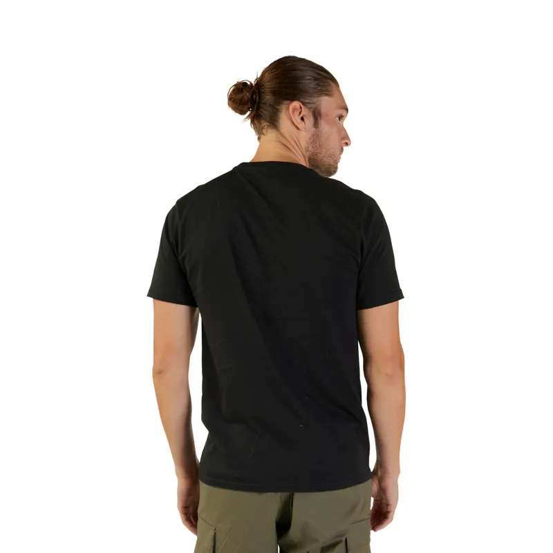 Fox Head Short Sleeve Premium Casual T-Shirt in Black/Black-2