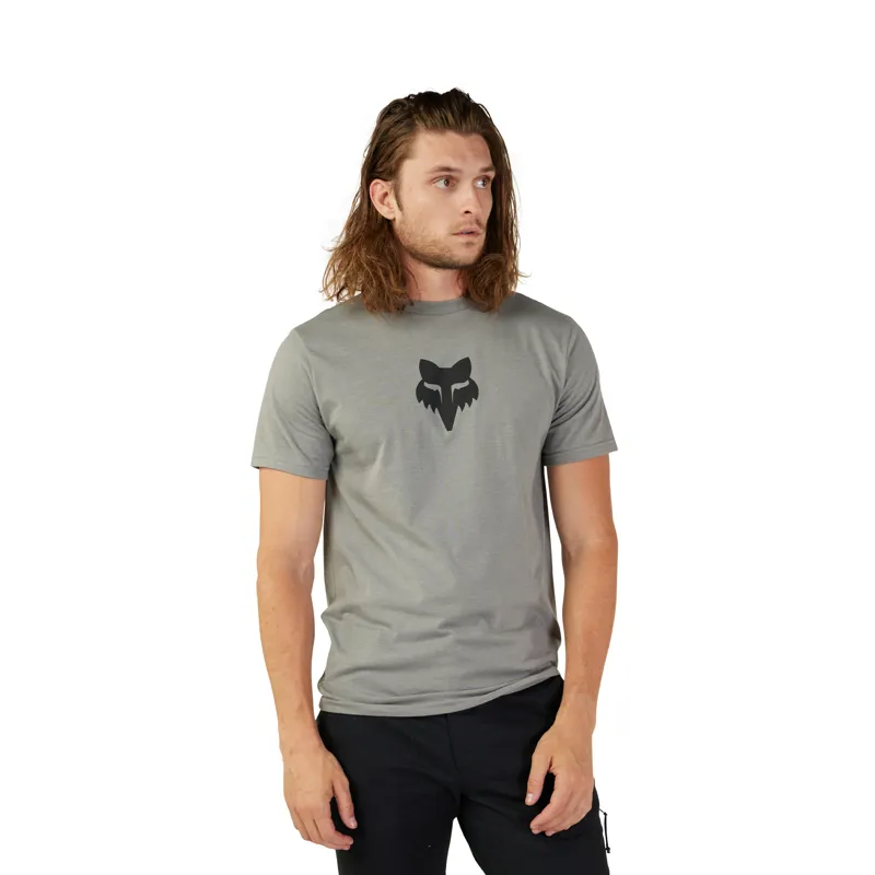 Fox Head Short Sleeve Premium T-Shirt in Heather Graphite