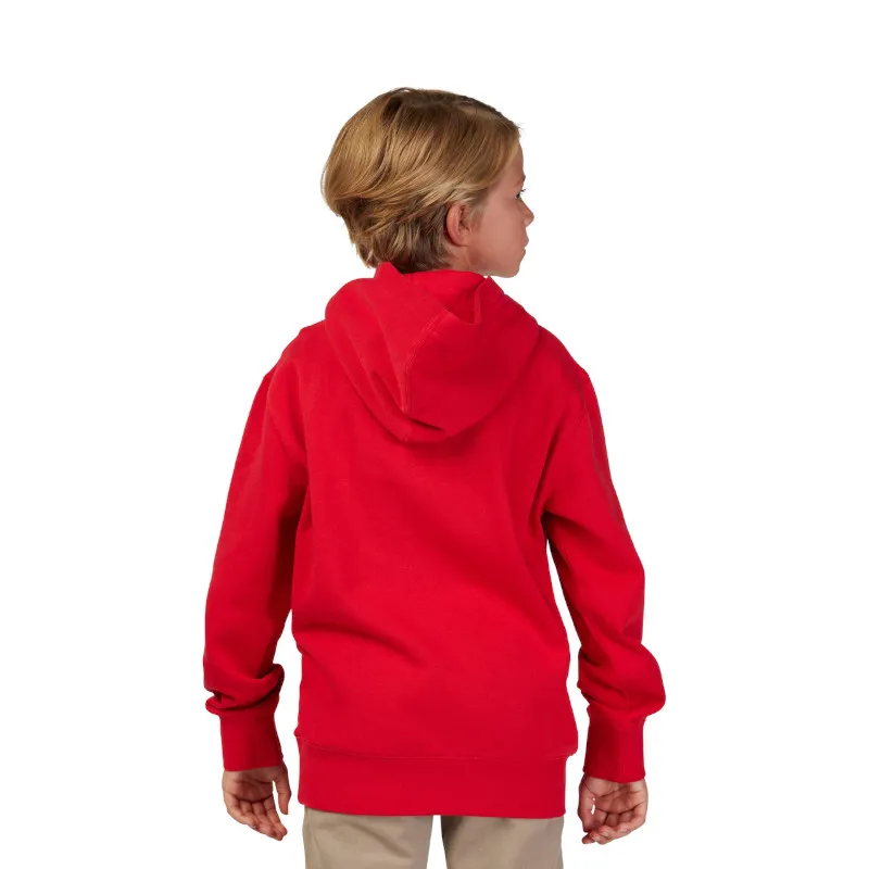 Fox Youth Absolute Fleece Pullover Jumper in Flame Red-2