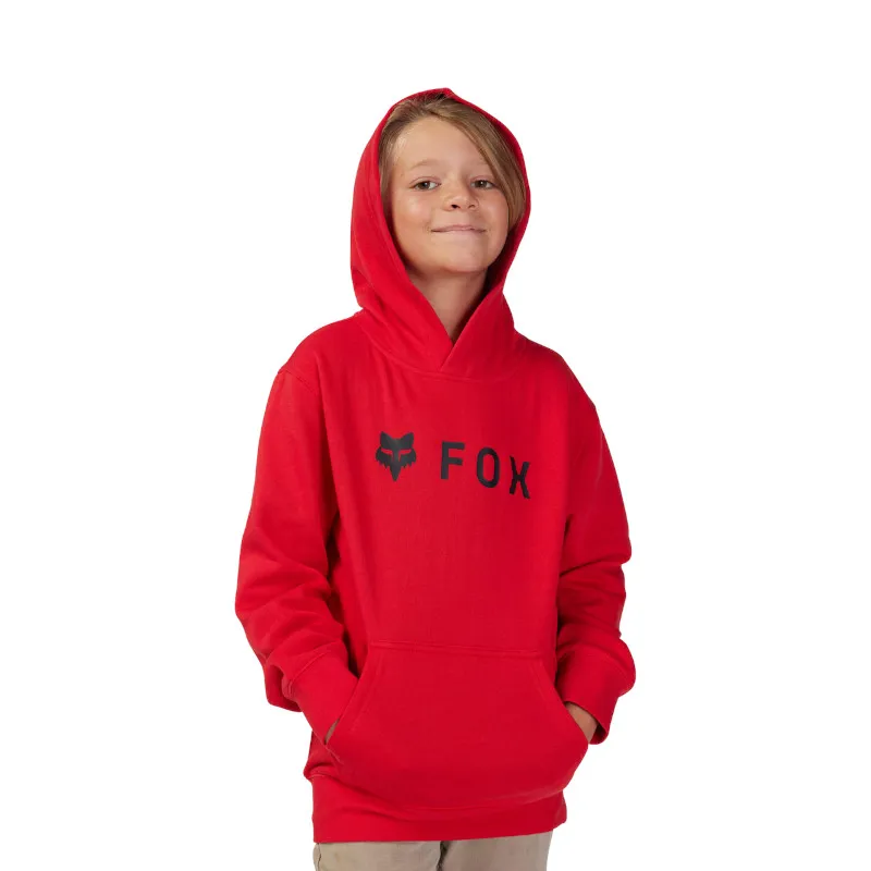 Fox Youth Absolute Fleece Pullover Jumper in Flame Red