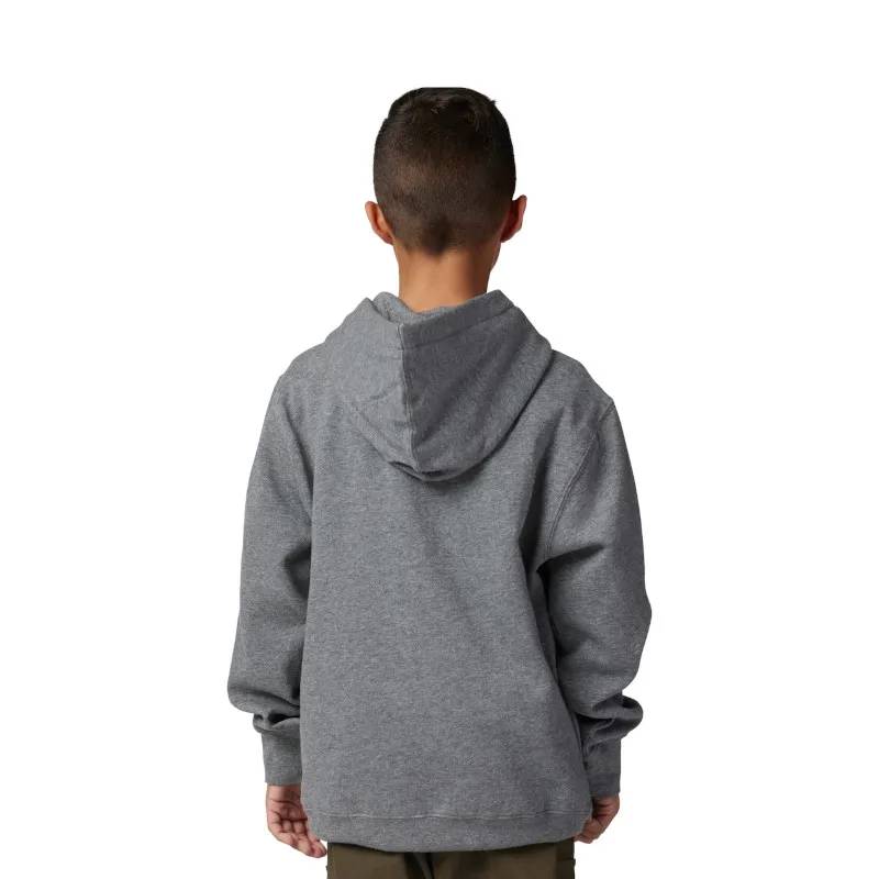 Fox Youth Legacy Pullover Fleece in Heather Grey-1