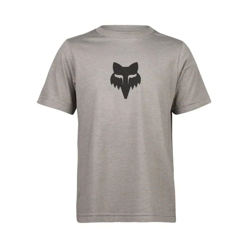 Fox Youth Legacy Short Sleeve Tee in Heather Graphite