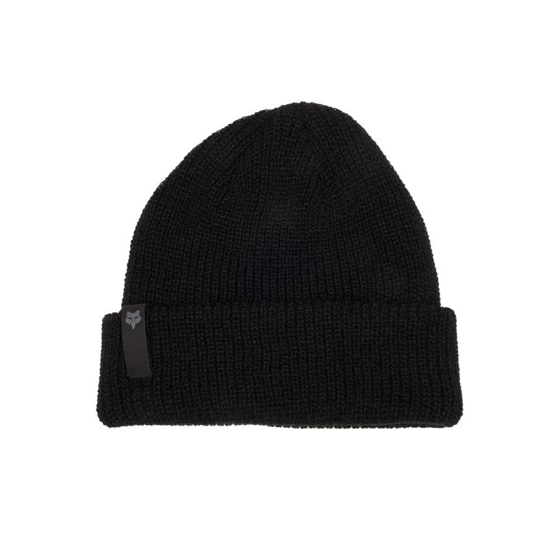 Fox Machinist Casual Beanie in Black