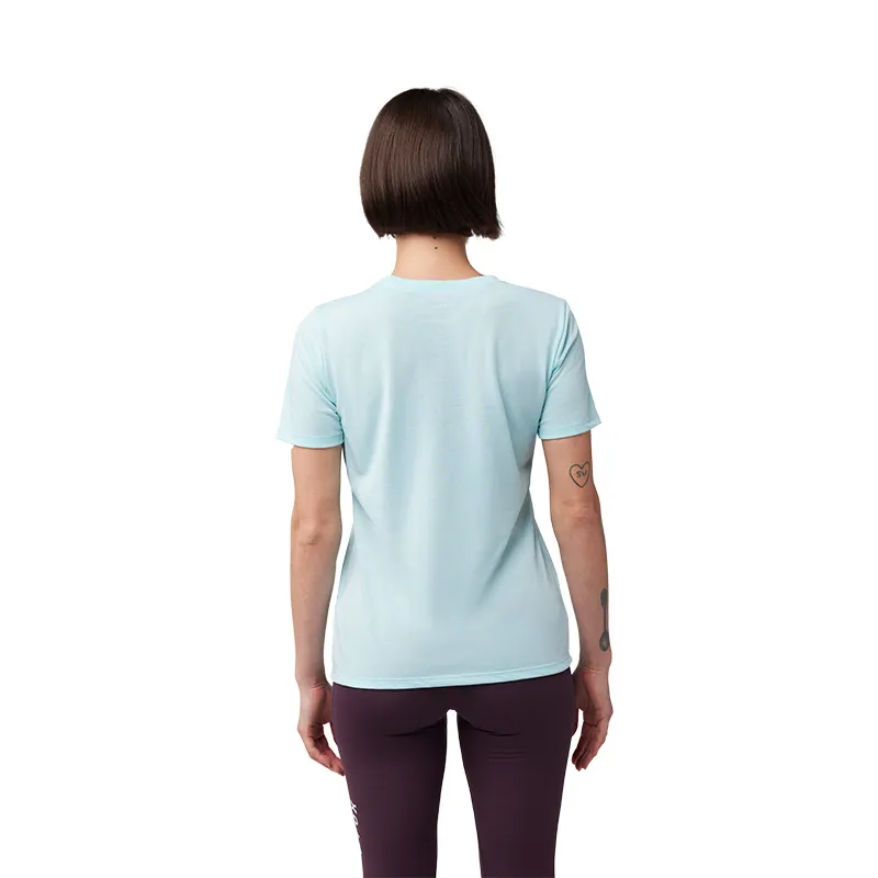 Fox Womens Absolute Short Sleeve Tech Tee in Light Blue-1
