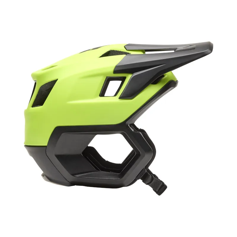 Fox Dropframe Enduro Helmet in Flo Yellow