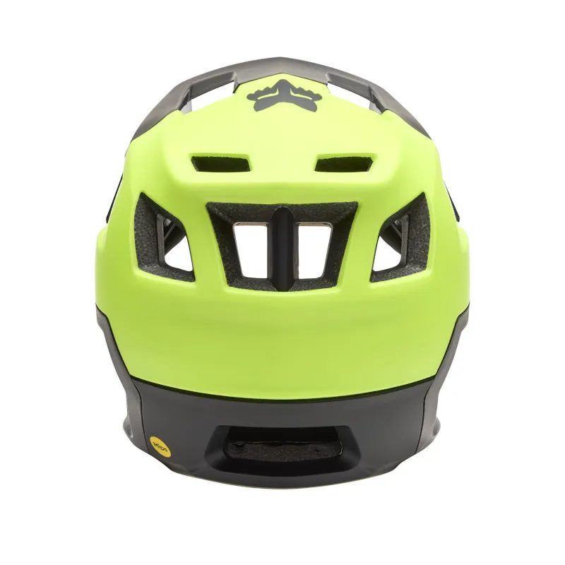 Fox Dropframe Enduro Helmet in Flo Yellow-4