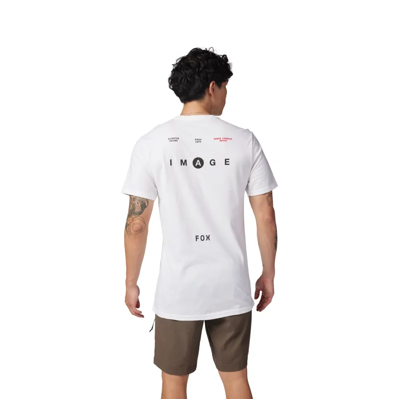 Fox Image Premium Short Sleeve Casual T-Shirt in Optic White