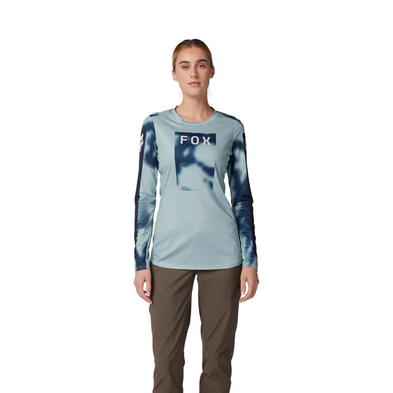 Fox Womens Ranger Taunt Long Sleeve MTB Jersey In Gunmetal Grey