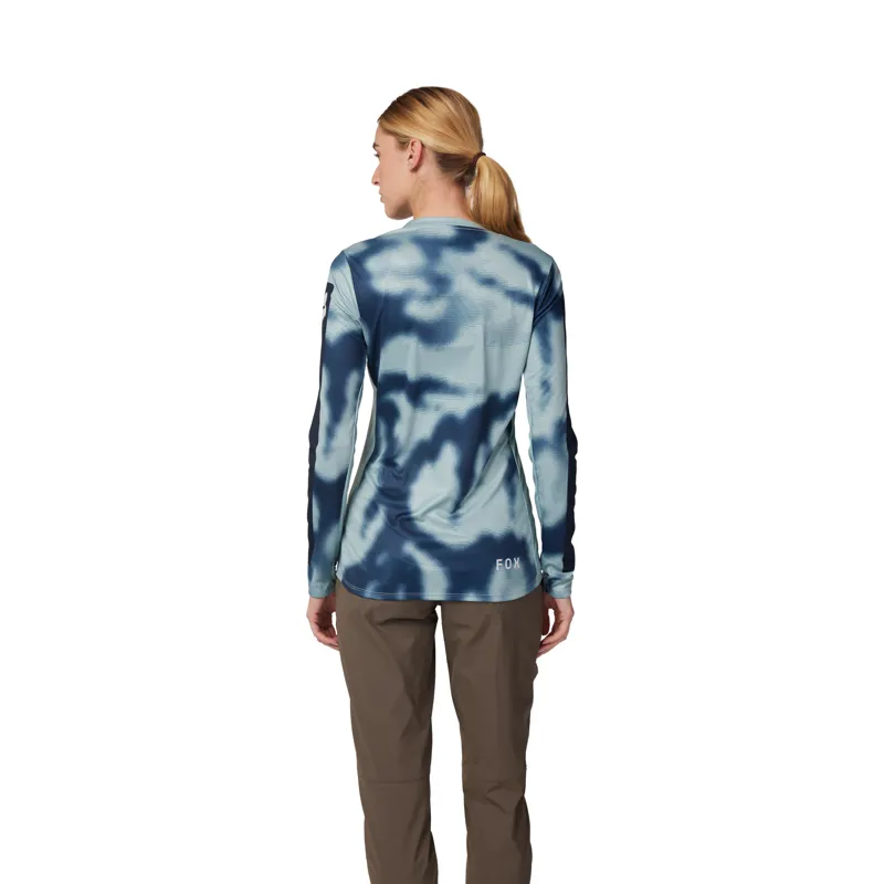 Fox Womens Ranger Taunt Long Sleeve MTB Jersey In Gunmetal Grey-3