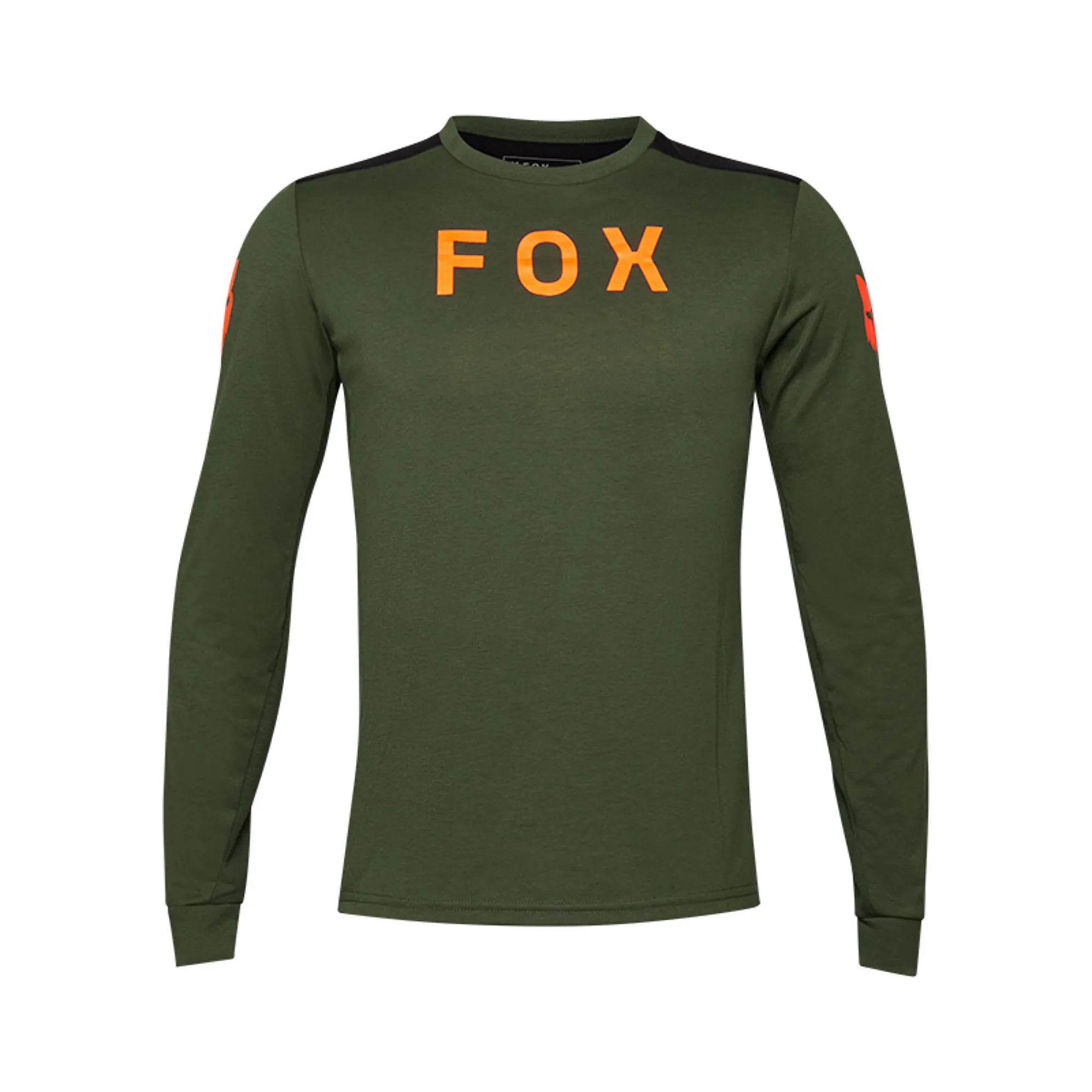 Fox Ranger Aviation DriRelease Long Sleeve MTB Jersey in Dark Sag