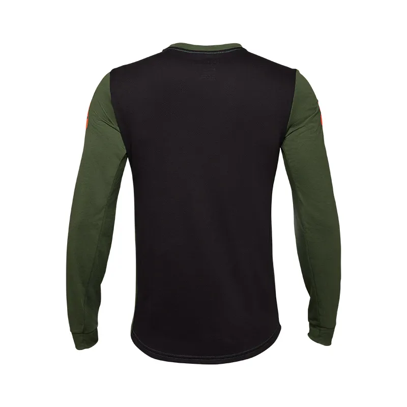 Fox Ranger Aviation DriRelease Long Sleeve MTB Jersey in Dark Sage-1