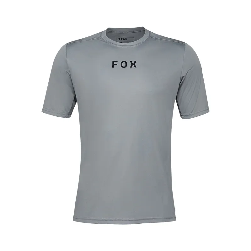 Fox Ranger Short Sleeve Mountain Bike Jersey Moth in Cloud Grey