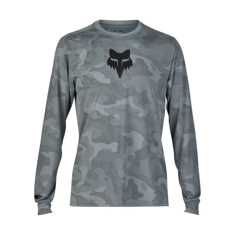 Fox Ranger TruDri Long Sleeve Mountain Bike Jersey in Cloud Grey-1