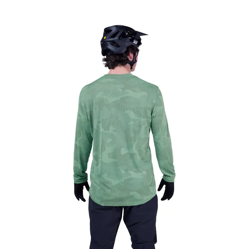 Fox Ranger TruDri Long Sleeve Mountain Bike Jersey In Pine-1