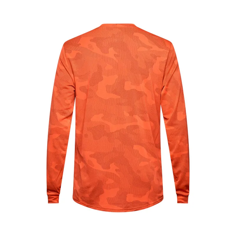 Fox Ranger TruDri Long Sleeve Mountain Bike Jersey in Blood Orange-1