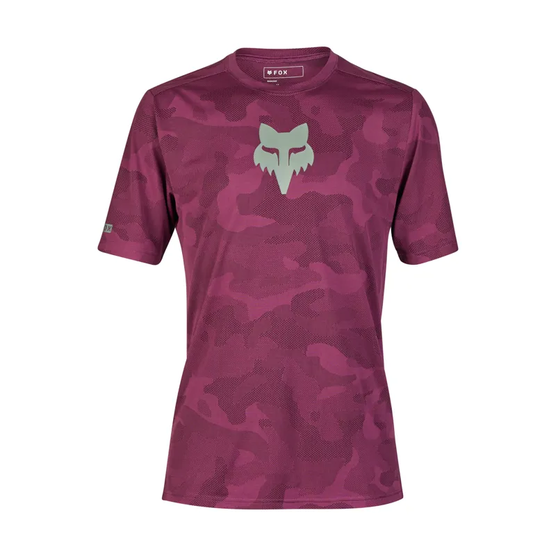 Fox Ranger TruDri Short Sleeve MTB Jersey in Sangria-1