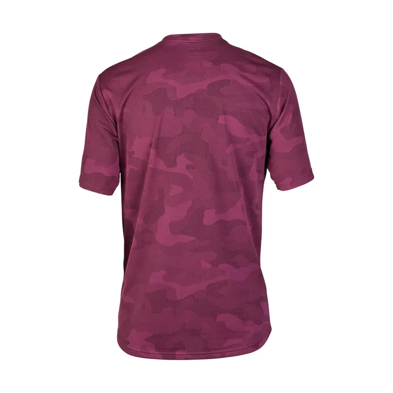 Fox Ranger TruDri Short Sleeve MTB Jersey in Sangria-2