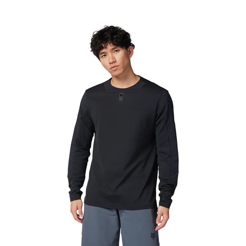 Fox Defend Long Sleeve Mountain Bike Jersey in Black