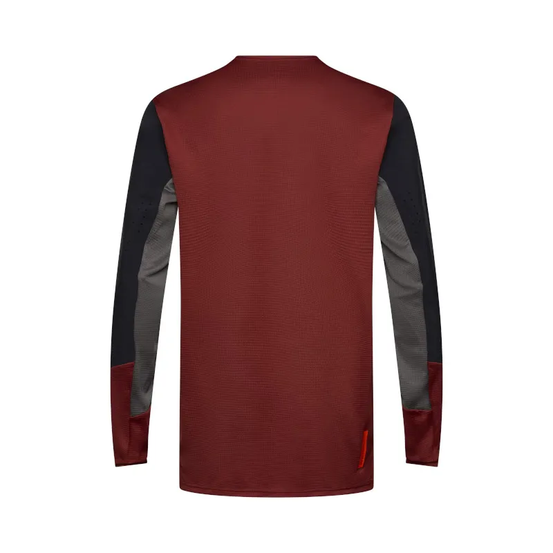 Fox Defend Long Sleeve Mountain Bike Jersey in Rust-2