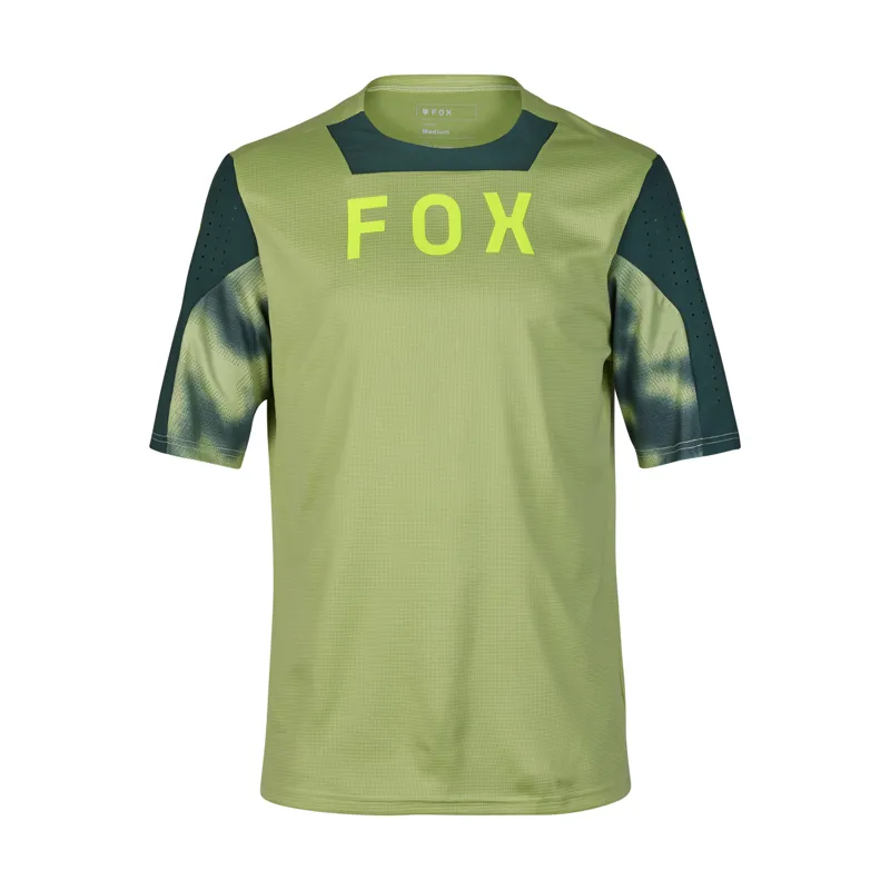 Fox Defend Taunt Short Sleeve MTB Jersey in Pale Green