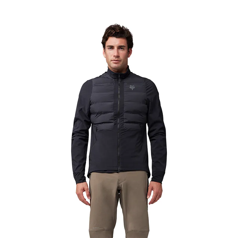 Fox Flexair Fire Hybrid Thermal DWR Mountain Bike Jacket in Black
