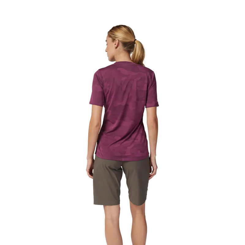 Fox Ranger TruDri Short Sleeve Women's Jersey in Sangria-1