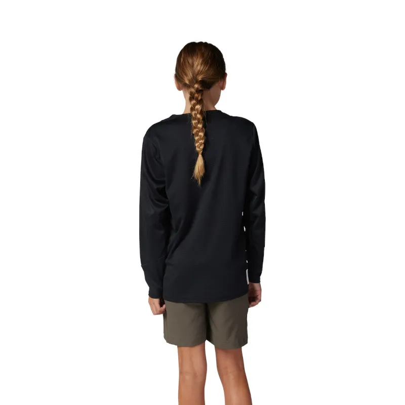 Fox Youth Defend Long Sleeve Mountain Bike Jersey in Graphite-2