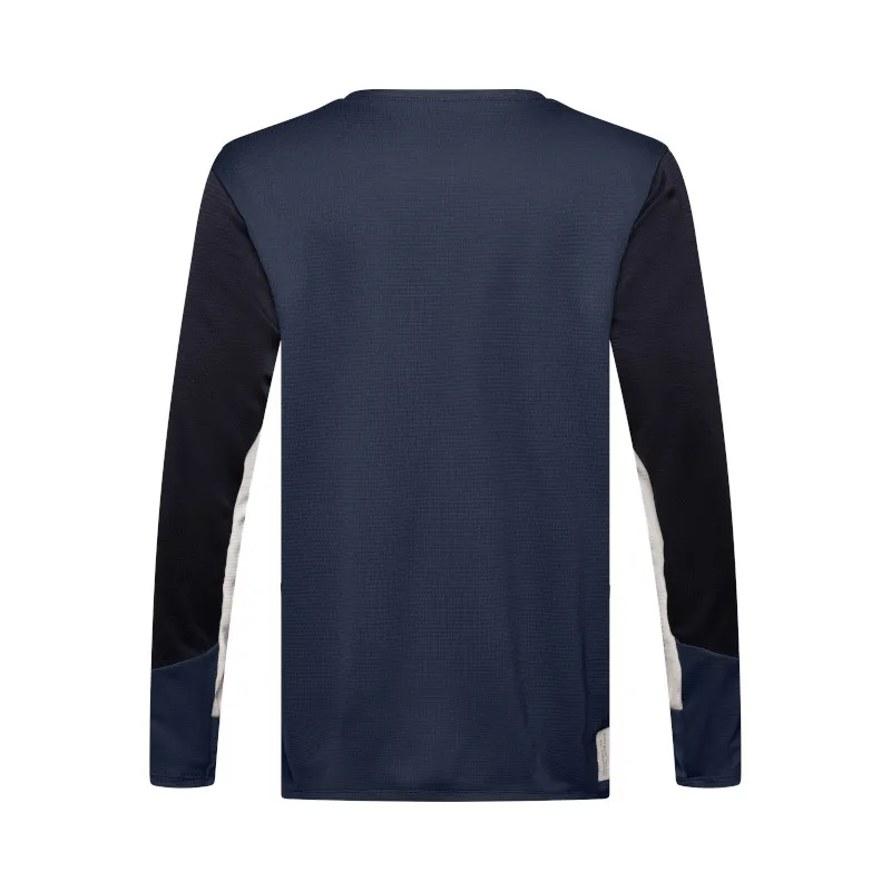 Fox Youth Defend Long Sleeve MTB Jersey in Galaxy Blue-1