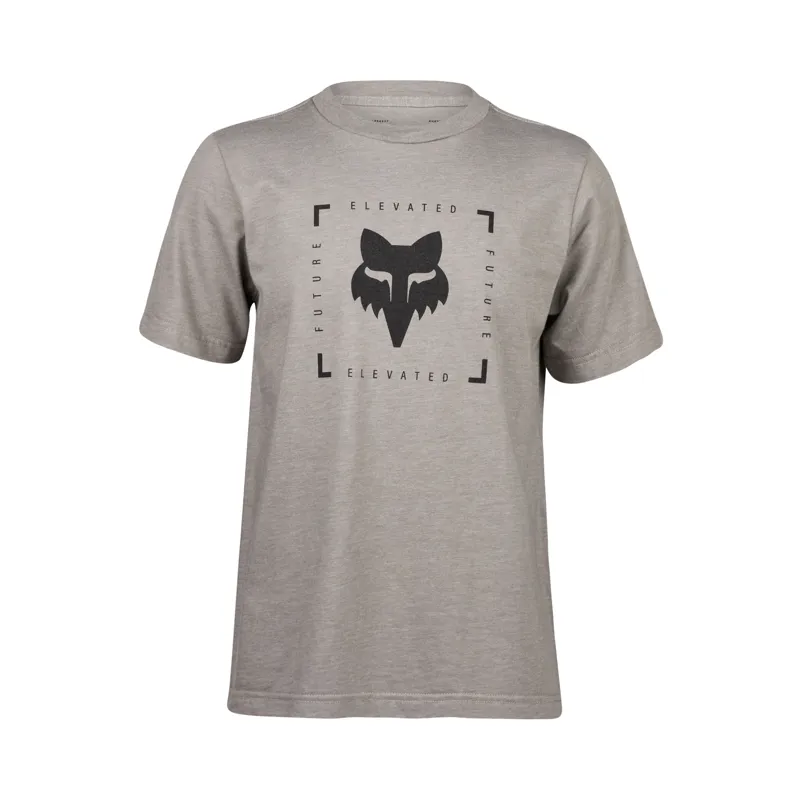 Fox Youth Boxed Future Short Sleeve Tee in Heather Graphite
