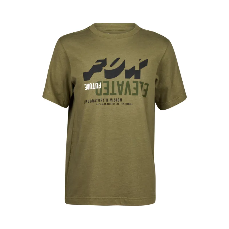 Fox Youth Elevated Short Sleeve Tee in Green