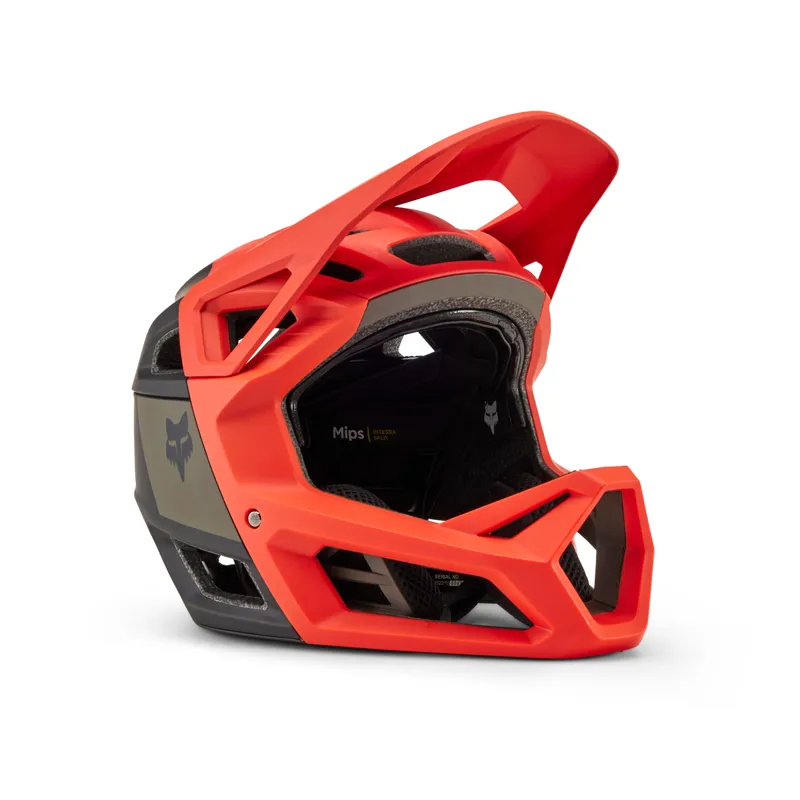 Fox Proframe RS NUF Full Face Helmet BOA in Orange Flame-1