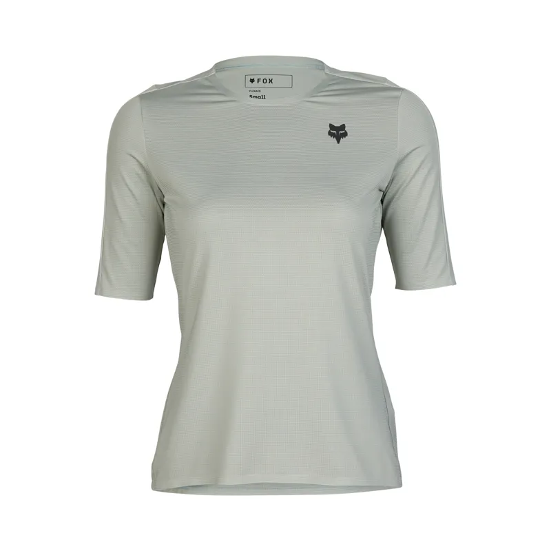 Fox Flexair Ascent Short Sleeve Women's Jersey in Grey Vintage