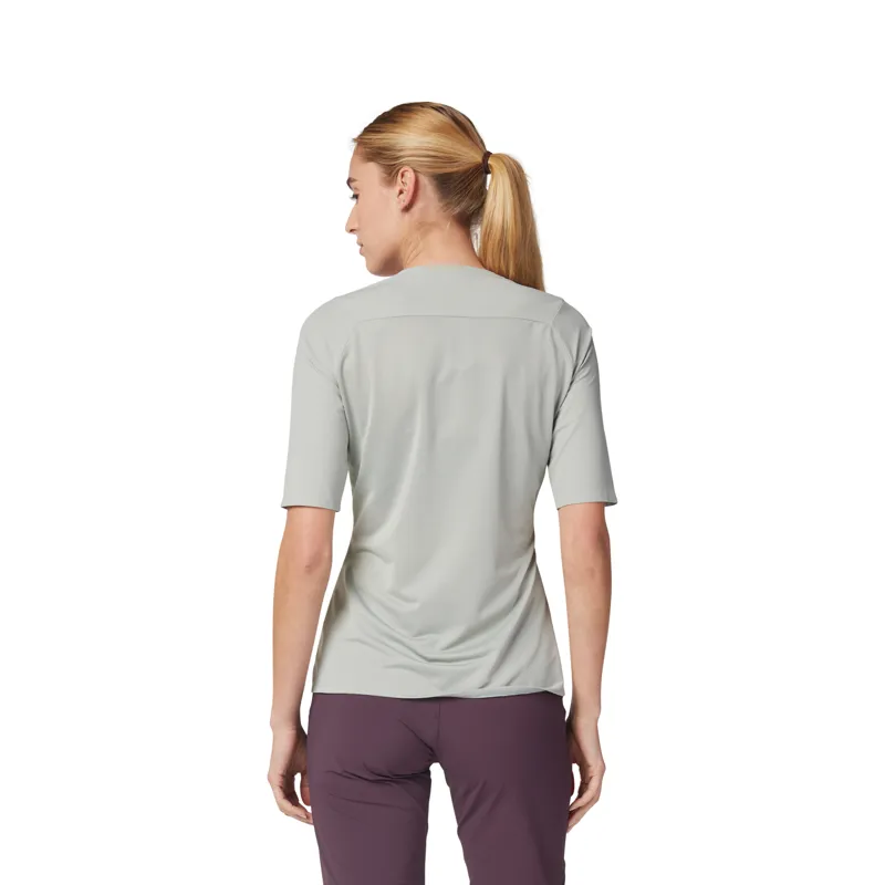 Fox Flexair Ascent Short Sleeve Women's Jersey in Grey Vintage-2