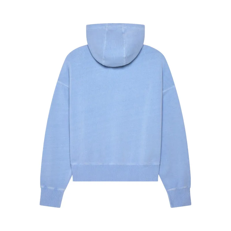 Fox Womens Wordmark Oversized Pullover Fleece in Cas Blue-2