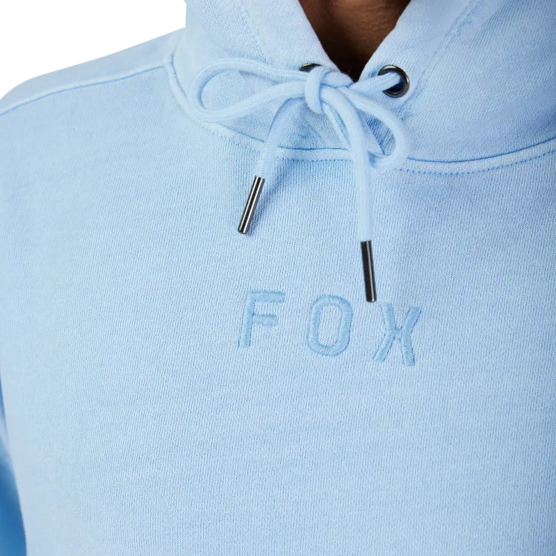 Fox Womens Wordmark Oversized Pullover Fleece in Cas Blue-4
