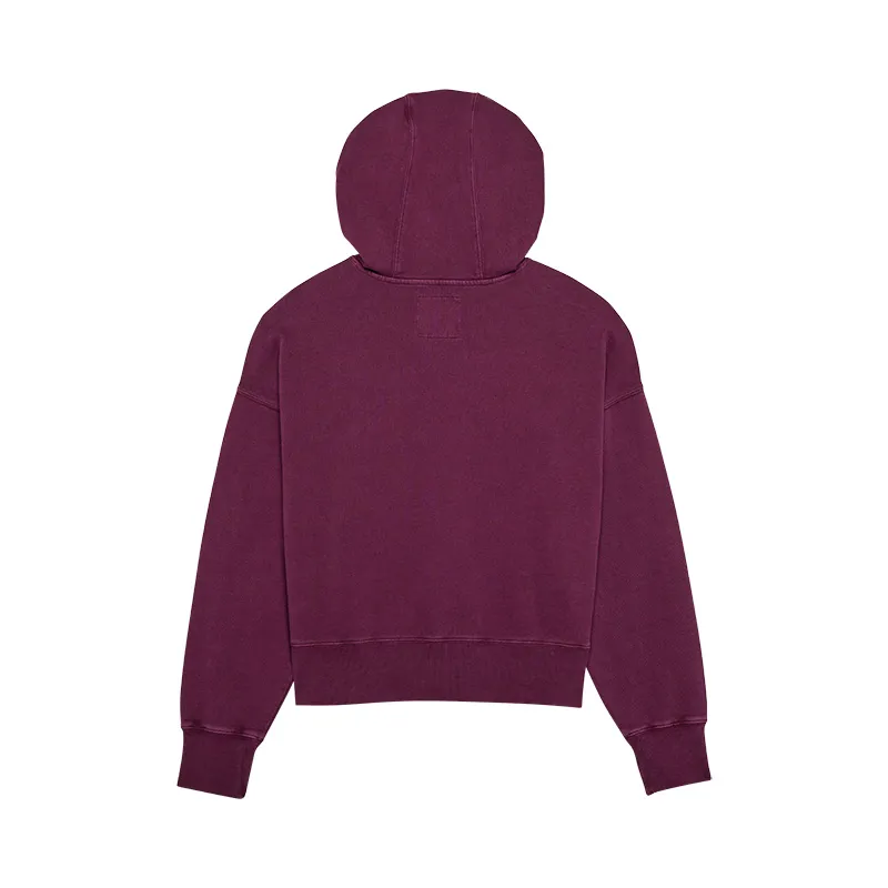 Fox Womens Wordmark Oversized Pullover Hoodie in Sangria -3