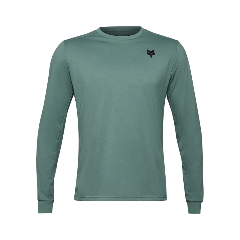 Fox Ranger DriRelease Mid Weight Long Sleeve Jersey in Hunter Green