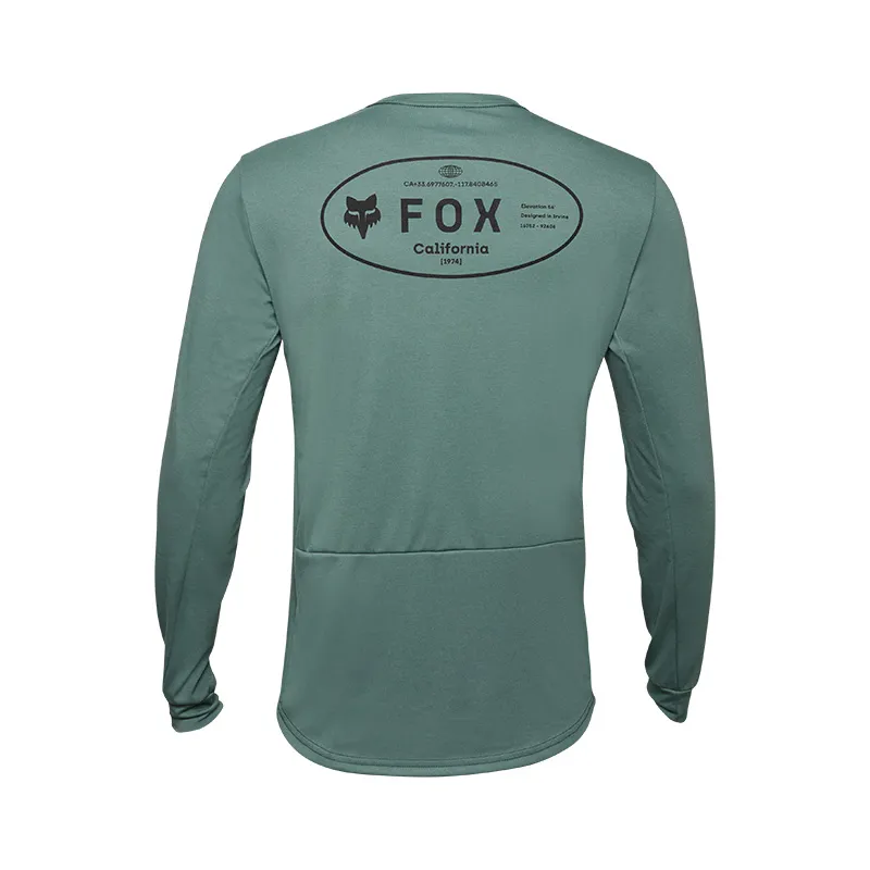 Fox Ranger DriRelease Mid Weight Long Sleeve Jersey in Hunter Green-1