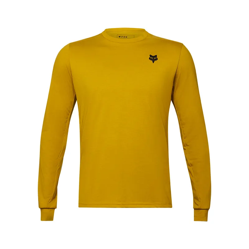 Fox Ranger DriRelease Mid Weight Long Sleeve Jersey in Mustard Yellow