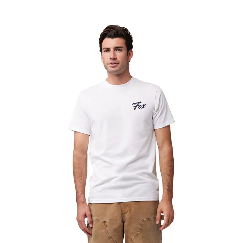 Fox Scripted Short Sleeve Premium Tee in Optic White